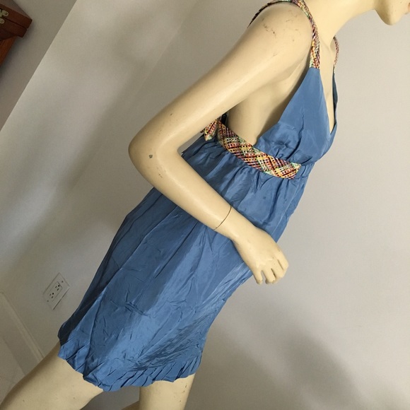 See by Chloé Silk bubble hem dress with deep v-neck and bows on straps - Picture 4 of 6